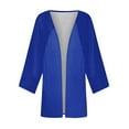 thumbnail image 5 of frariair Flowy Duster Jacket Style Open Front Kimono With Vintage Design Perfect For Seasonal Transitions And Stylish Outfits Blue, 5 of 5