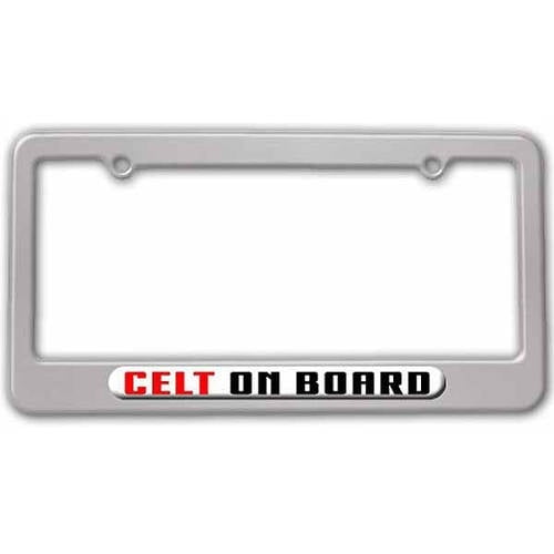 Celt On Board - Celtic Irish Scottish License Plate Frame