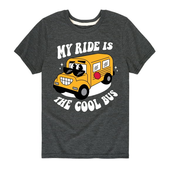 Instant Message - Cool School Bus - Toddler & Youth Short Sleeve Graphic T-Shirt