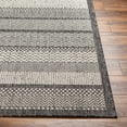 thumbnail image 3 of Hauteloom Hessa Living Room, Bedroom Patio Outdoor Area Rug - Contemporary - Black White, Bone, Dark Gray - 5'3" x 7', 3 of 5