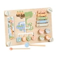 thumbnail image 4 of Tablero de actividades de doble cara para niños, tablero de actividades con tornillo de ajuste, juguetes de viaje para niños pequeños, habilidades, 4 of 9