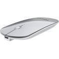 thumbnail image 1 of Ratón Bluetooth FENIFOX Mini Inalámbrico Portátil Plano Recargable Plata, 1 of 3