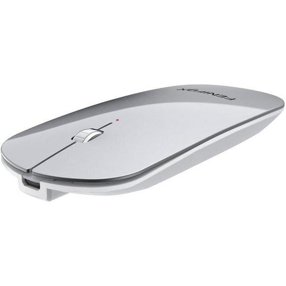 Ratón Bluetooth FENIFOX Mini Inalámbrico Portátil Plano Recargable Plata