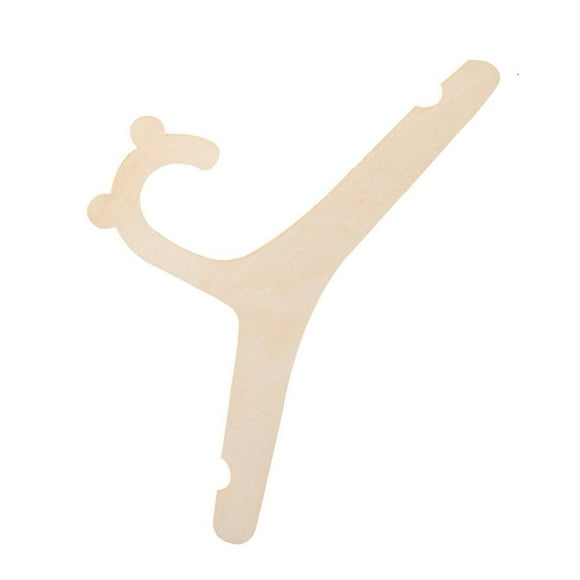 10pcs Baby Wooden Clothes Hanger Non Slip Coat Hanger Nursery Hangers for Coat Jeans Clothes Vest