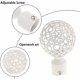 thumbnail image 3 of 2 uds Embout Tringle Rideaux 28mm Blanco, Paire Embout De Tringle Rideau Draperie Rail Ple Tte Pour decoración Tringle Rideau, 3 of 5