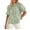 Army Green, variant on Women's Summer Tie Front Striped Shirt Trendy Cute Babydoll Tops Fashion Peplum Puffy Sleeve Blouse