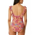 thumbnail image 2 of Jessica Simpson MULTI Floral Rendevous Ruffled One Piece Swimsuit, US Medium, 2 of 2