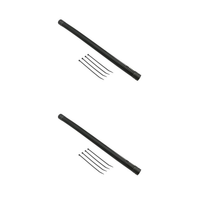 Accesorio de Buceo Eigraketly Negro para Mangueras Corrugadas Manguera BCD 1 Pulgada 19 Pulgadas 2Conjunto