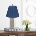 thumbnail image 5 of Urbanest Softback Mushroon Pleated Lamp Shade – 5" Top x 9" Bottom x 7" Slant Height – Navy Blue Lamp Shade – Classic Softback Lampshade for Table Lamp, Wall Lamp & Accent Lighting - 2 Pieces, 5 of 6