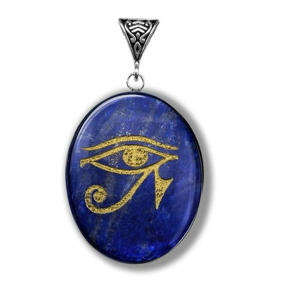 Eye of Horus on Lapis Gemstone for Regeneration