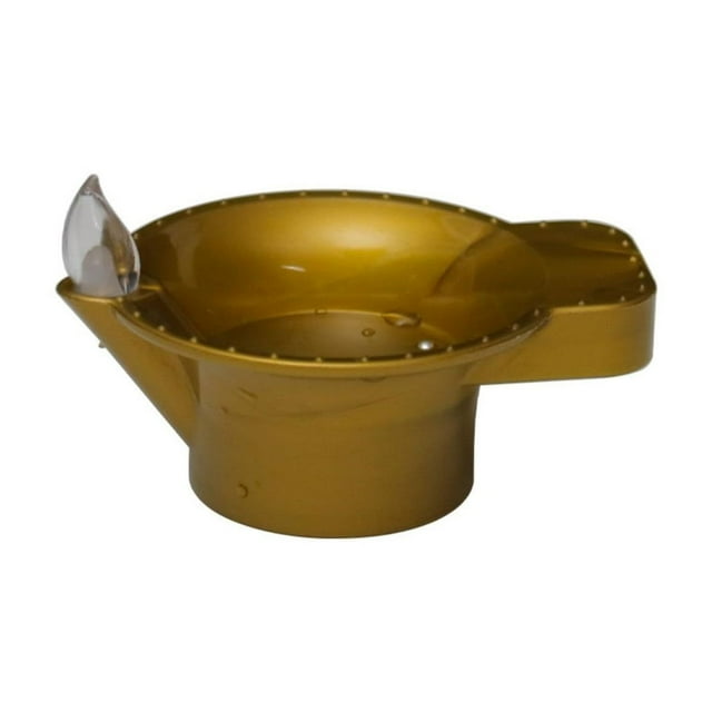 Diwa Li Di Yas Lamp Decorations Diwa Li Gold Led Water Sense Lights Water Proof Flameless Oil Lamp Shape Tea Lights Diwa Li Decorations For Home Tem Ples