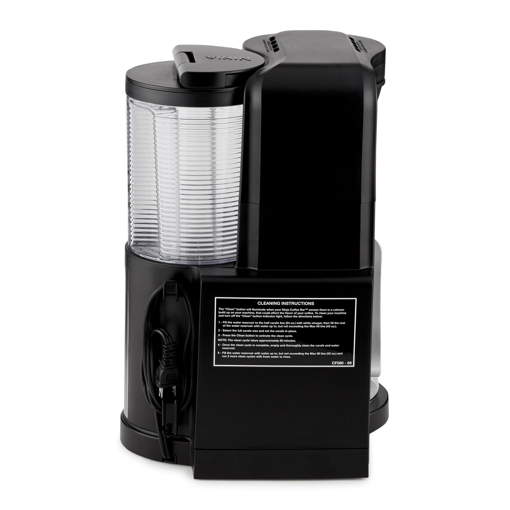 Ninja CF080 Coffee Bar Auto IQ 1 Touch Intelligence Brewer Maker w Glass Carafe