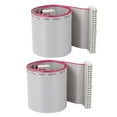 thumbnail image 2 of 2pcs 2.54mm 40-Pin Female to Female IDE PATA Extension Flat Ribbon Cable 50cm, 2 of 4
