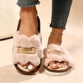 thumbnail image 2 of SBYOJLPB Women Slippers Open Toe Footwear Soft Cushioned Base Indoor Outdoor Daily Slippers, 2 of 7