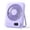 Purple-5000mAh, variant on Desk Fan Battery Operated, Portable USB Rechargeable Fan, 2000mAh 180° Tilt Folding Personal Fan With Power Display, 100 Speeds Ultra Quiet Table Fan for Desktop, Home, Travel