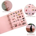 thumbnail image 2 of Felt Jewelry Organizer Book, Pin Brooch Collection Board, 120 Slots Earrings Necklace Rings Storage Case Bag, Portable Travel Ear Studs Display Hanging Organizer Holder, 2 of 5