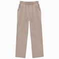 thumbnail image 4 of TAmten Girls Oversized Wide Leg Sweatpants Kids Baggy Sweat Pants for Girls Drawstring Waist Straight Leg Joggers with Pockets|Khaki 5-6 Years, 4 of 4