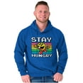 thumbnail image 5 of PACMAN Stay Hungry Funny Food Gamer Hoodie Sweatshirt Women Men Brisco Brands L, 5 of 6