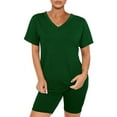 thumbnail image 5 of NMMUED Workout Sets for Women, Short Sets for Women, Active Wear Sets for Women, Yoga Sets for Women, 2 Piece Sets for Women Summer, Green L, 5 of 7