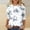White, variant on Odbmxy 3/4 Sleeve Tee Shirts for Women Tie-Dye Fall Holiday Casual Soft Crew Neck Womans Tops Pullover Loose