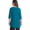 thumbnail image 2 of Jessica London Women's Plus Size High Low Buckle Tunic, 2 of 4
