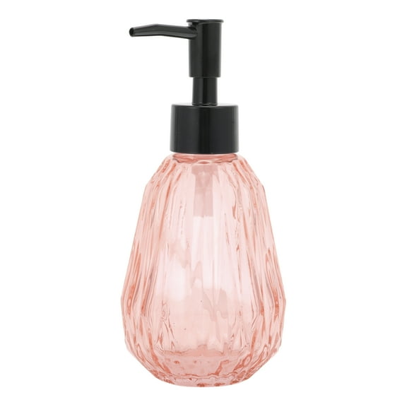 Unique Bargains 1 Pc Durable Argyle Pattern Soap Dispenser 11.84oz Orange Black