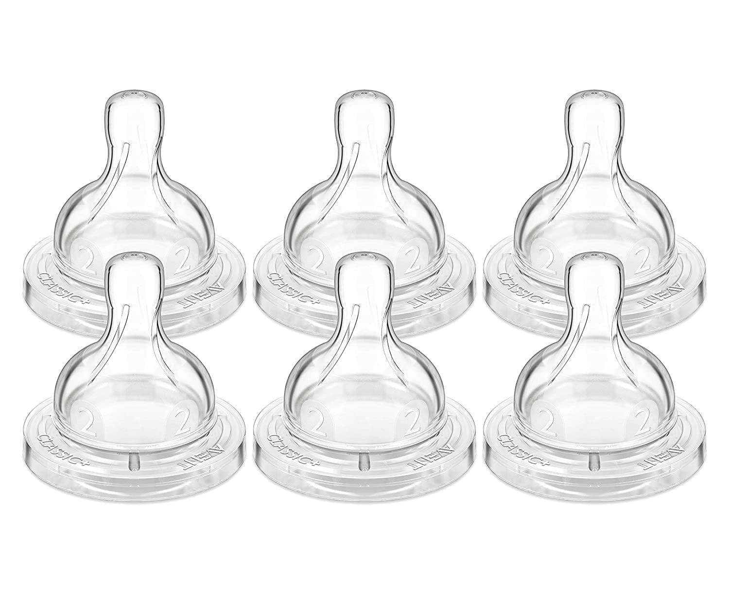 Slow Flow Philips AVENT 2 Count BPA Free Classic Nipple