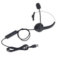 thumbnail image 4 of Auriculares para centro de llamadas reducción de ruido de volumen ajustable auriculares empresariales Plug and Play con cable para telemercadeo en el hogar, 4 of 8