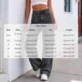 thumbnail image 3 of Straight Leg Jeans for Women High Waisted Stretchy Button Denim Pants，Womens High Rise Baggy Wide Leg Jeans，Casual Girlfriend Denim pants,Fashion Solid Pants, 3 of 6