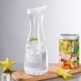 thumbnail image 3 of yuksok 34 Ounces Acrylic Pitcher with Lid, Water Jug for Hot/ Cold Water, Ice Tea and Fruit jug 1000ml, 3 of 9