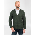 thumbnail image 4 of SAOL Aran Cable Knit Fisherman Cardigan Sweater 100% Merino Wool Men's Irish Button Up V-Neck Jacket Made in Ireland, 4 of 6