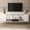 White, variant on Paldi Modern Open Shelves Floating TV Stand Entertainment Console up to 65" TVs, White Veneer for Living Room