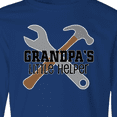 thumbnail image 4 of Inktastic Grandpa Little Helper Long Sleeve Youth T-Shirt, 4 of 5
