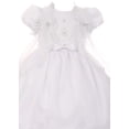 thumbnail image 4 of Baby Girls Infant Lace Organza Cape Hat Baptism Set Christening Dresses White 6M (TR01K3), 4 of 4