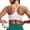 White, variant on RUNNING GIRL Women's Y-Back Sports Bra Low Impact Workout Bras Thin Straps Yoga Bras with Removable Pads