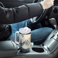 thumbnail image 4 of Yayeee 40oz Stainless Steel Tumbler with Straw and Handle Double-Wall Insulated Travel Water Bottle, Watercolor Mountatin, 4 of 8