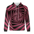 thumbnail image 3 of Lilgiuy Men's Hooded Sweater Non Positioning Dizziness Print Pullover Casual Long Sleeved Top for Other Activities, 3 of 4