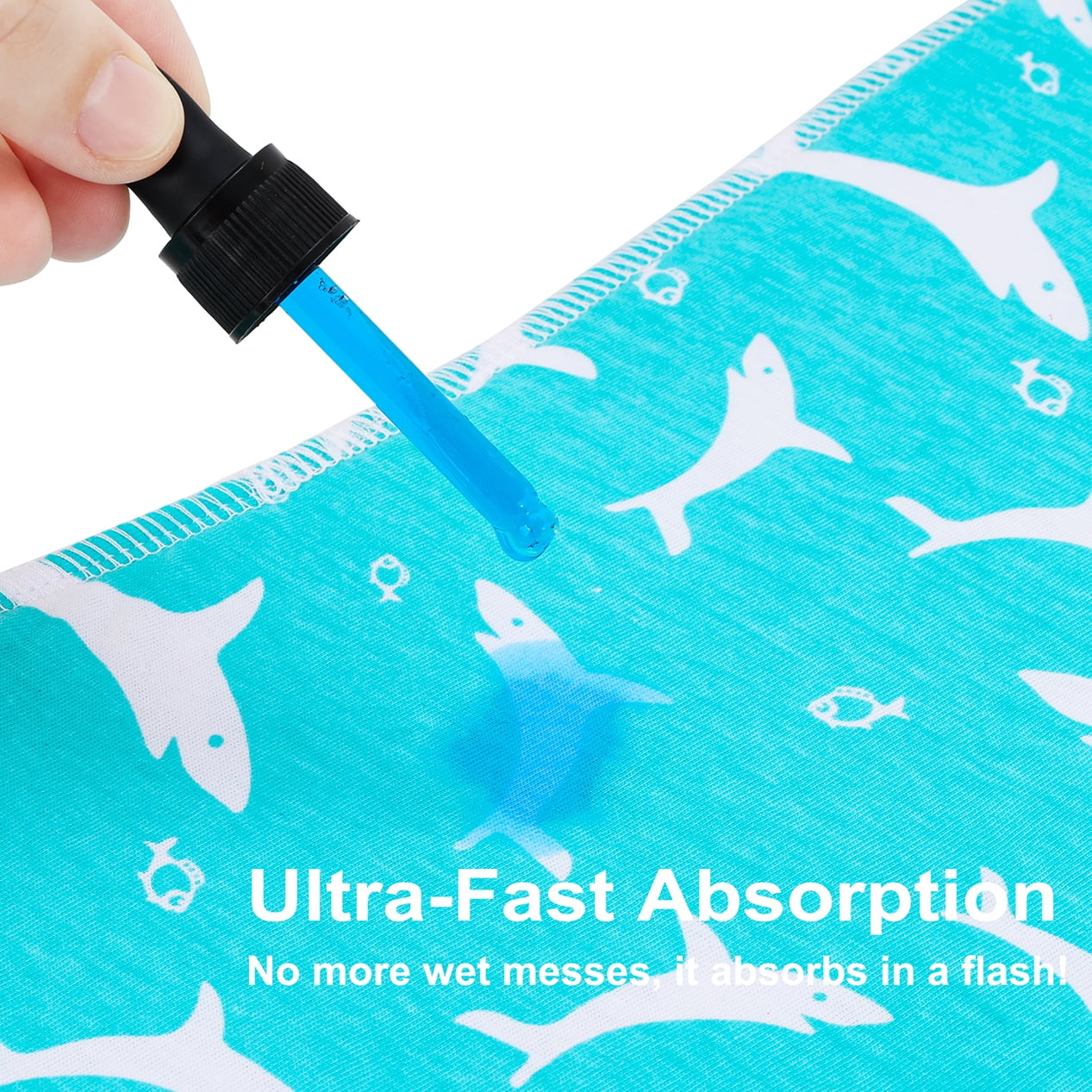 2-in-1 Baby Bibs & Burp Cloths Set, 3-Layer Design, Large Size, Super Absorbent, 100% Organic Cotton, Soft & Comfortable，12-Pack