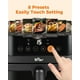 thumbnail image 4 of Bear Air Fryer 6.4Qt, 8 en 1 Airfryer Temporizador Temp ajustable Comidas familiares rápidas con libro de cocina, ventana grande visible Asado Hornear crujiente Recalentar papas fritas congeladas, ces, 4 of 5