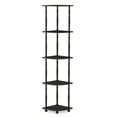 thumbnail image 2 of Furinno 11.6"W x 11.6"D x 57.7"H 5-Shelf Decorative Shelves, Black, 2 of 5