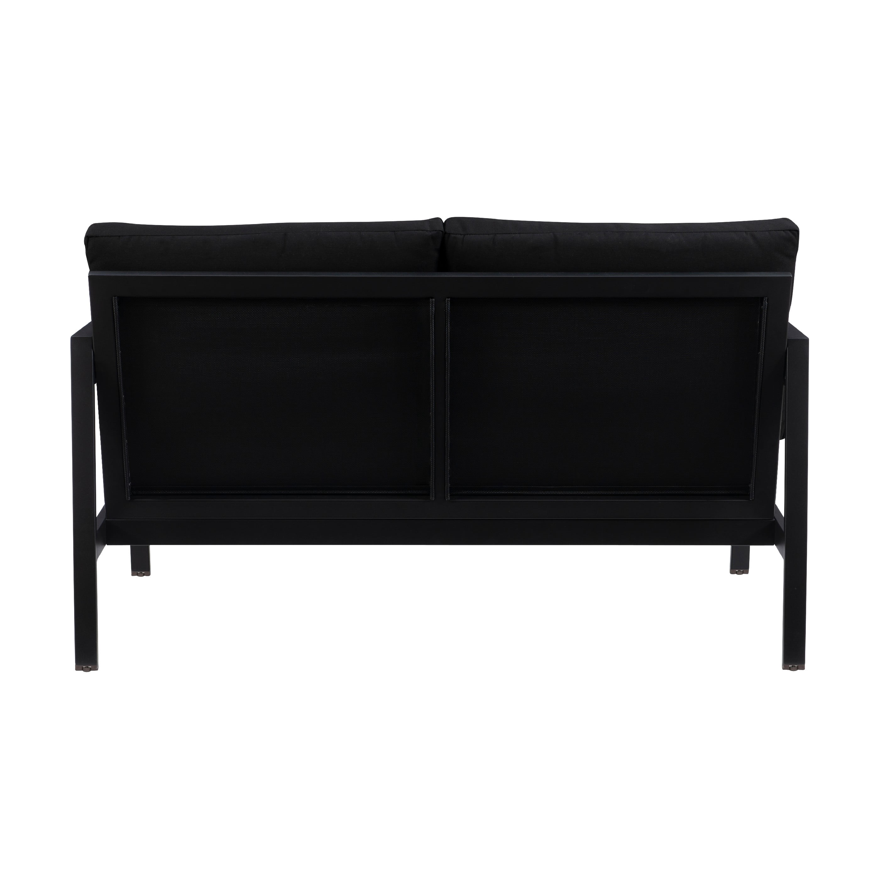 Linon Arlington Outdoor Loveseat, Black