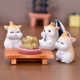thumbnail image 4 of Resin Dollhouse Miniature Cute Cartoon Peeling Peanut Hamster Mini Ornaments, 4 of 8