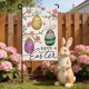 thumbnail image 4 of Decoraciones Del Patio de Navidad Al Aire Libre, Bandera de Jardín Impresa de Doble Cara Feliz Decoración Del Patio de Pascua 30x45cm, Resistente Al Agua, Decoraciones de Pascua Al Aire Libre para el, 4 of 6
