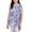 Blue Floral Stamp, variant on NY Collection Womens Pintucked Sleeveless Blouse Top, Multicoloured, Large