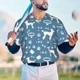 thumbnail image 5 of KLL Poodle Dog for Men's Baseball Shirts,Short Sleeve Casual Shirts Button Down Shirt for Men Beach Summer Wedding Shirt-XX-Large, 5 of 7