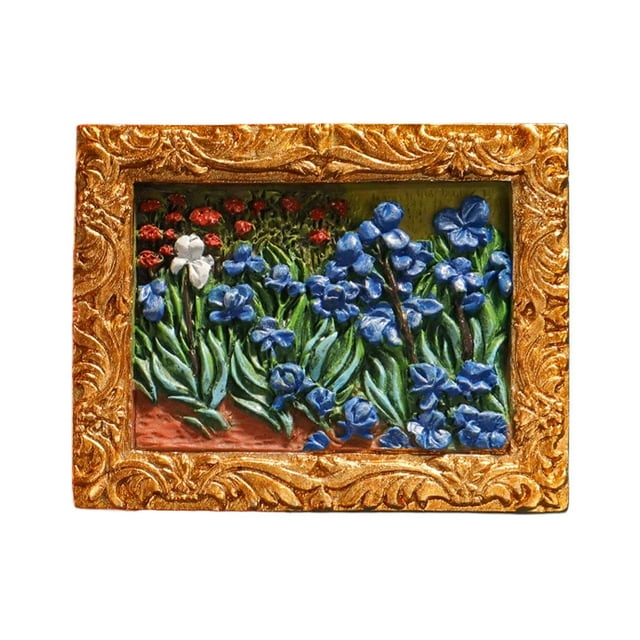Van Gogh Inspired 3D Resin Fridge Magnet Set - World Famous Paintings Decor - Home & Kitchen Decoration