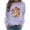 Purple, variant on Aboser Womens Halloween Graphic Pullover Sweatshirt Cute Pumpkin Shirts Chic Clothes Soft Long Sleeve Crewneck Sweatshirts