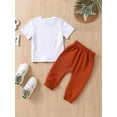 thumbnail image 3 of Bagilaanoe 4th of July Clothes for Newborn Baby Boys Short Sleeve Print T-shirt Tops + Jogger Trousers 3M 6M 9M 12M Infant Independence Day Outfits 2pcs Long Pants Set, 3 of 9