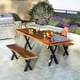 thumbnail image 2 of 2 Set Metal Table Legs DIY for Dining Table 16 INCH, 2 of 5