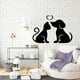 thumbnail image 5 of Cateissary Etiqueta engomada de la pared del patrón del amor encantador-adhesivos decorativos duraderos de fácil instalación para las pegatinas Decoración del hogar, 5 of 6